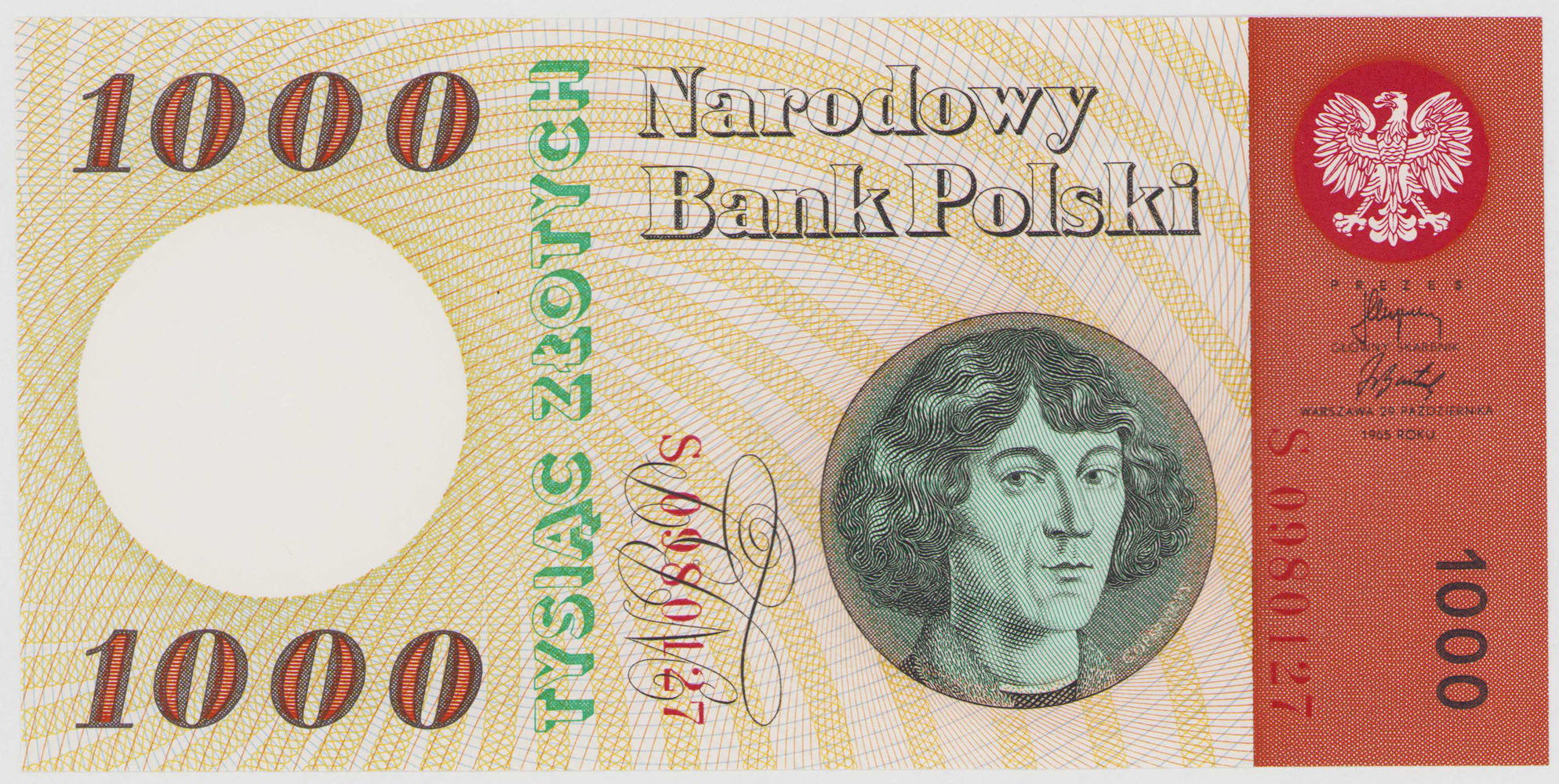 1.000 złotych 1965 seria S - PIĘKNY